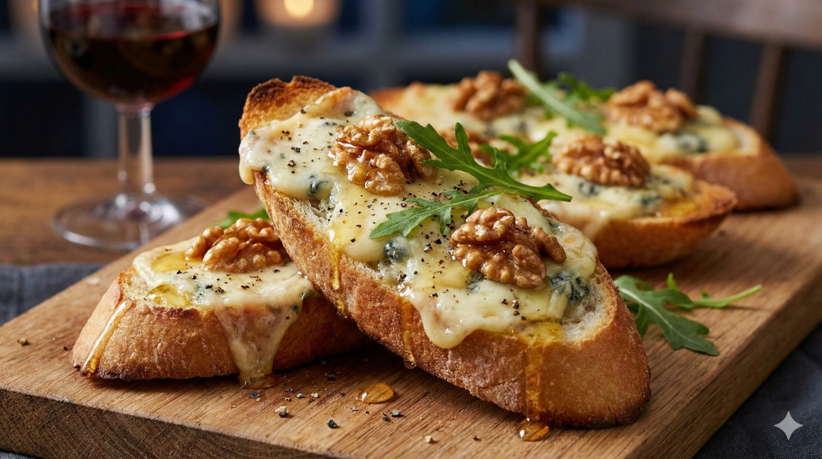 J’ai servi ces toasts au roquefort… silence total, puis tout a disparu