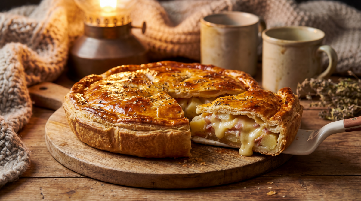 Tourte dorée au bon goût de terroir : une recette croustillante et fondante pour réchauffer les repas d’hiver en famille