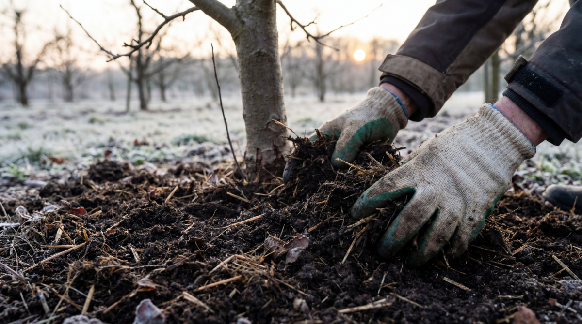 Vos arbres fruitiers préparent déjà le printemps : pourquoi l&rsquo;amendement organique posé en janvier garantit une bonne récolte